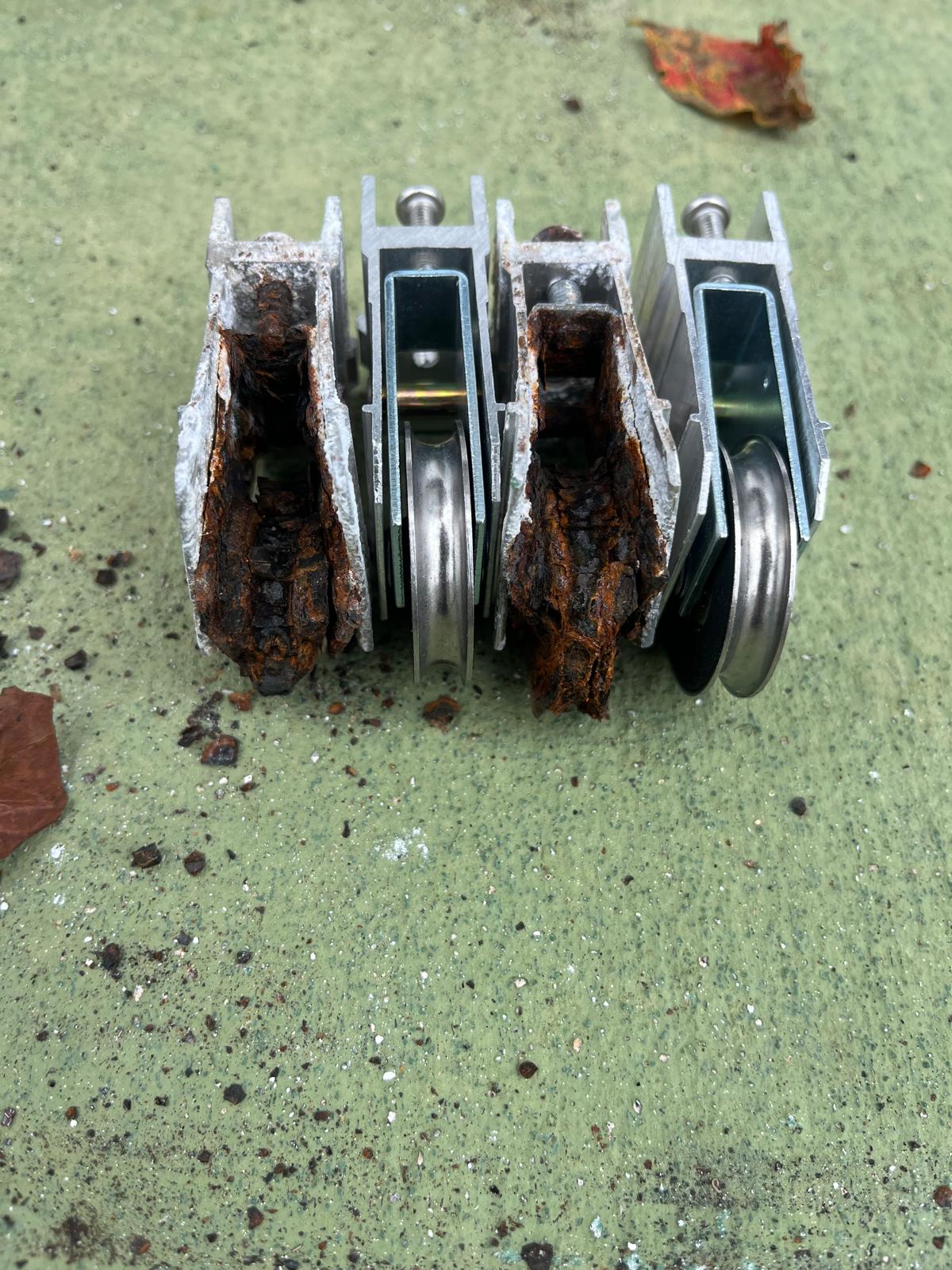 Worn vs. New Roller Assemblies