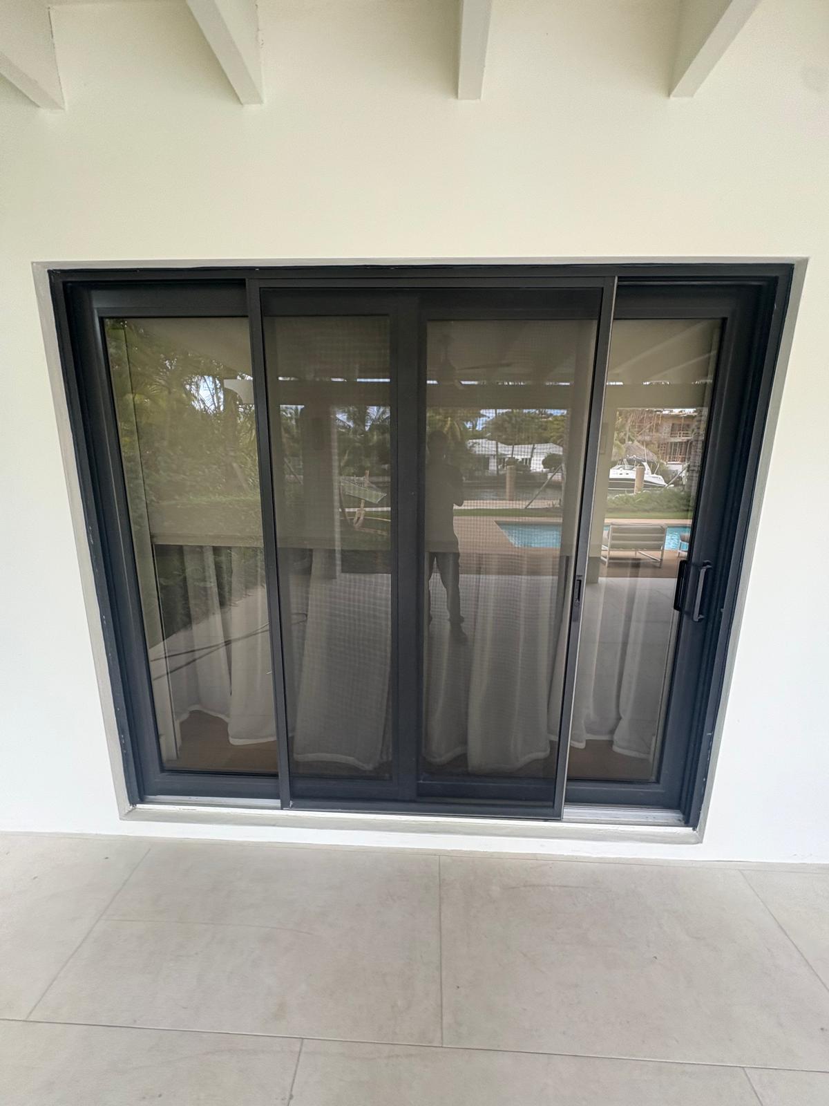 Freshly Installed Sliding Door